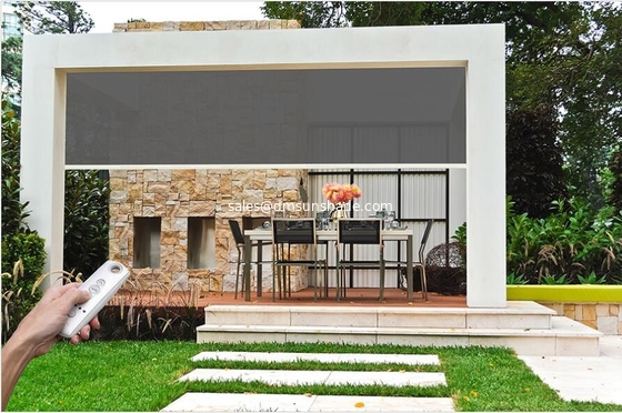 Windows Patio Zip Track Blinds Clear Windproof Roller Blinds