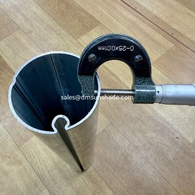 Heavy-Duty 70mm OD × 2.0mm Steel Pipe, 8 Meters Integral for Outdoor Awnings