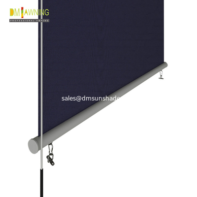 Vertical Window Retractable Awning Remote Courtyard Rolling Curtains